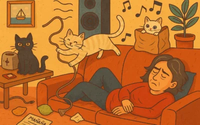 La mujer que bajó el volumen y los gatos montaron un festival