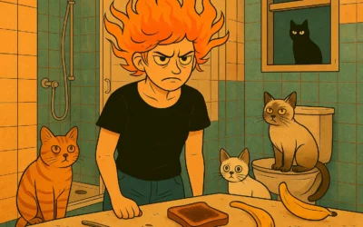 La mujer que ardía y nadie lo notó (excepto los gatos)